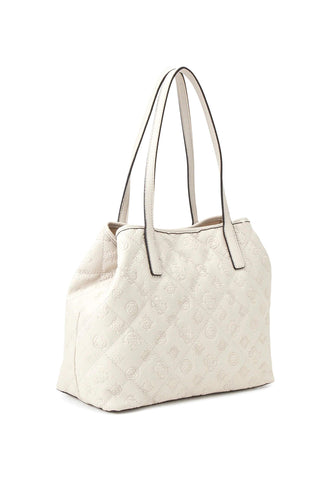 GUESS Vikky Borsa Tote Stone Bianco QP699528 - Sandrini Calzature e Abbigliamento