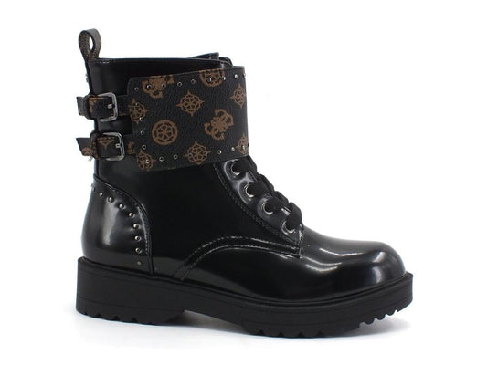 GUESS Wanda Anfibio Stivaletto Loghi Brown FL7WANFAL10 - Sandrini Calzature e Abbigliamento