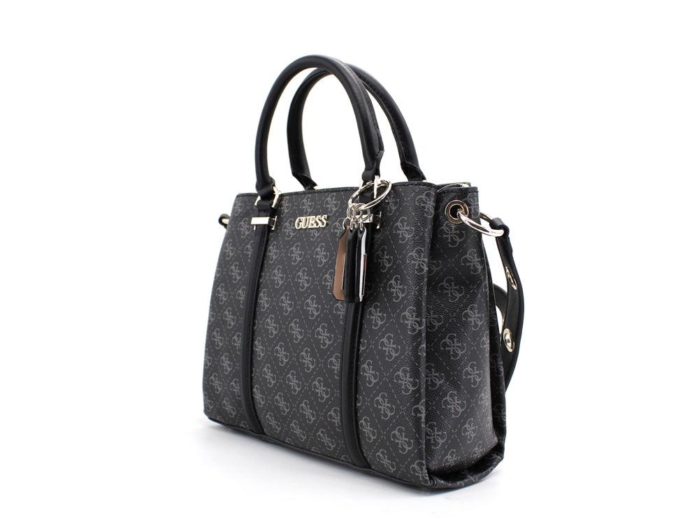 GUESS Washington Satchel Borsa Manici Tracolla Black Multi SG812406 - Sandrini Calzature e Abbigliamento
