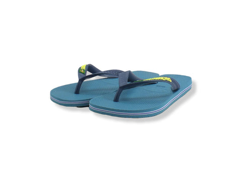 HAVAIANAS H Brasil Logo Infradito Donna Azzurro Nautical Blue 4110850 - Sandrini Calzature e Abbigliamento