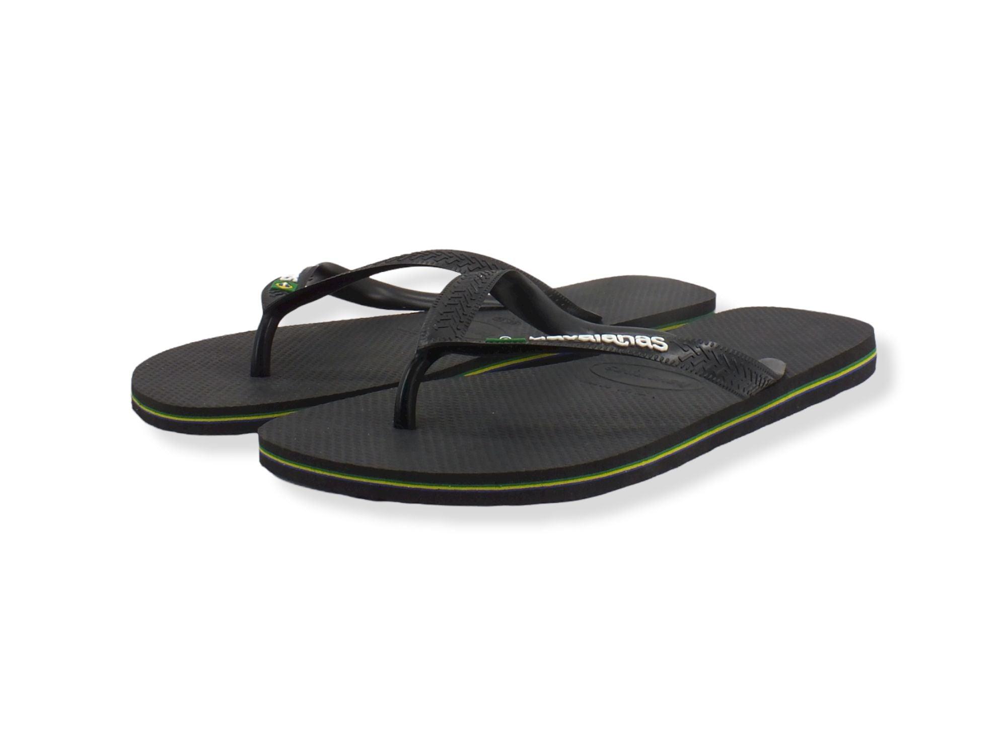 HAVAIANAS H Brasil Logo Infradito Donna Black 4110850 - Sandrini Calzature e Abbigliamento