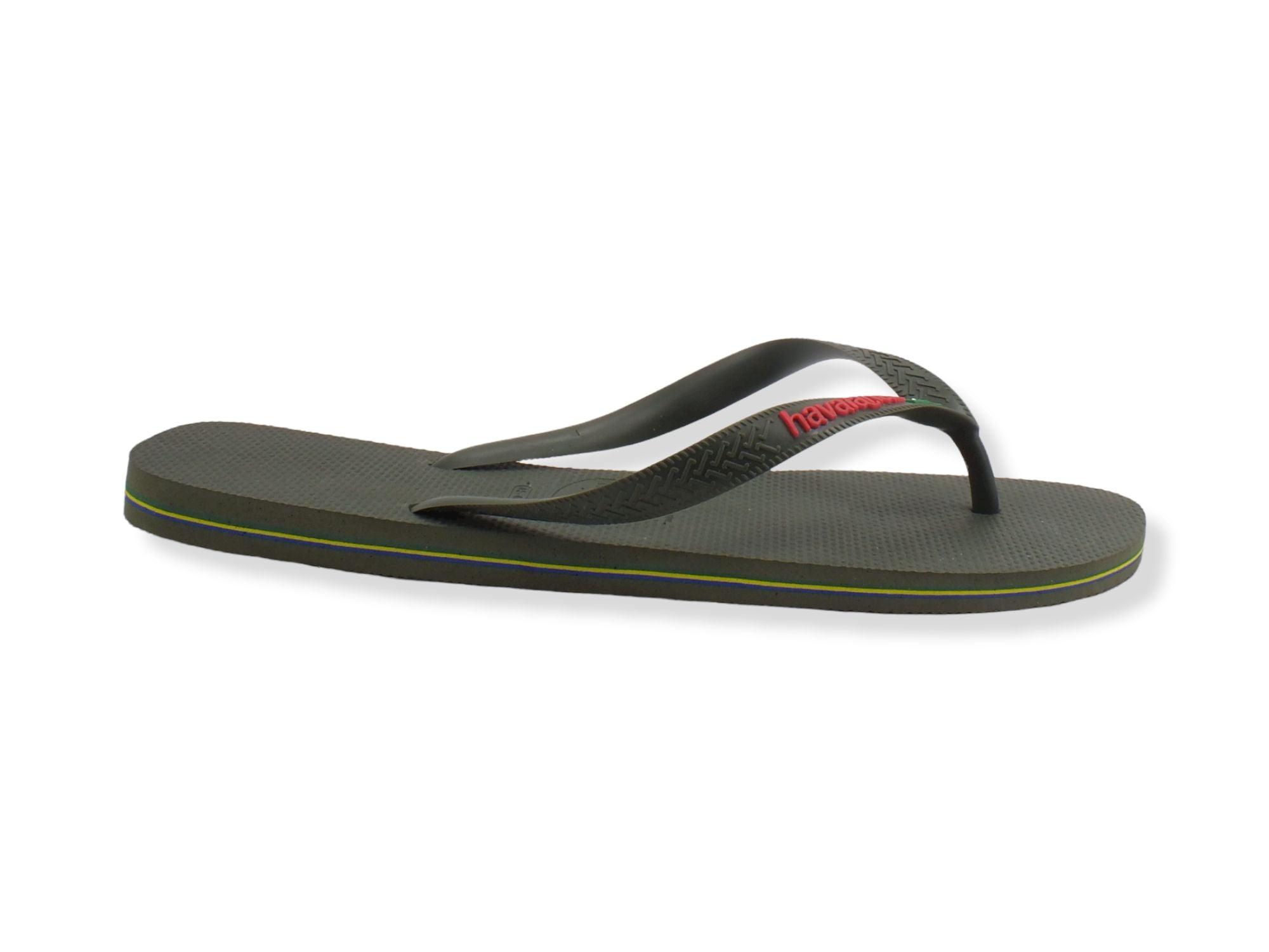 HAVAIANAS H Brasil Logo Infradito Uomo Green 4110850 - Sandrini Calzature e Abbigliamento