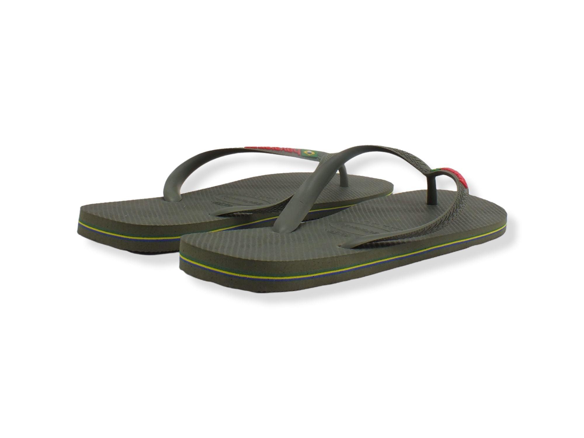 HAVAIANAS H Brasil Logo Infradito Uomo Green 4110850 - Sandrini Calzature e Abbigliamento