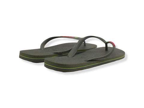 HAVAIANAS H Brasil Logo Infradito Uomo Green 4110850 - Sandrini Calzature e Abbigliamento