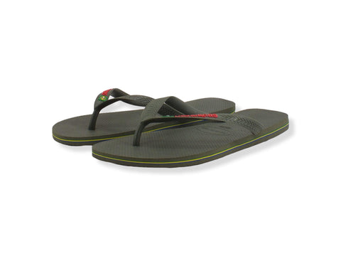 HAVAIANAS H Brasil Logo Infradito Uomo Green 4110850 - Sandrini Calzature e Abbigliamento