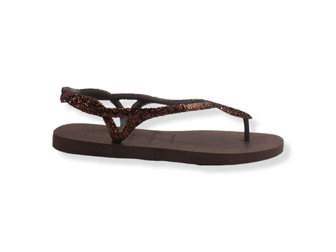 HAVAIANAS H Luna Prem II Infradito Donna Dark Brown 4147009 - Sandrini Calzature e Abbigliamento