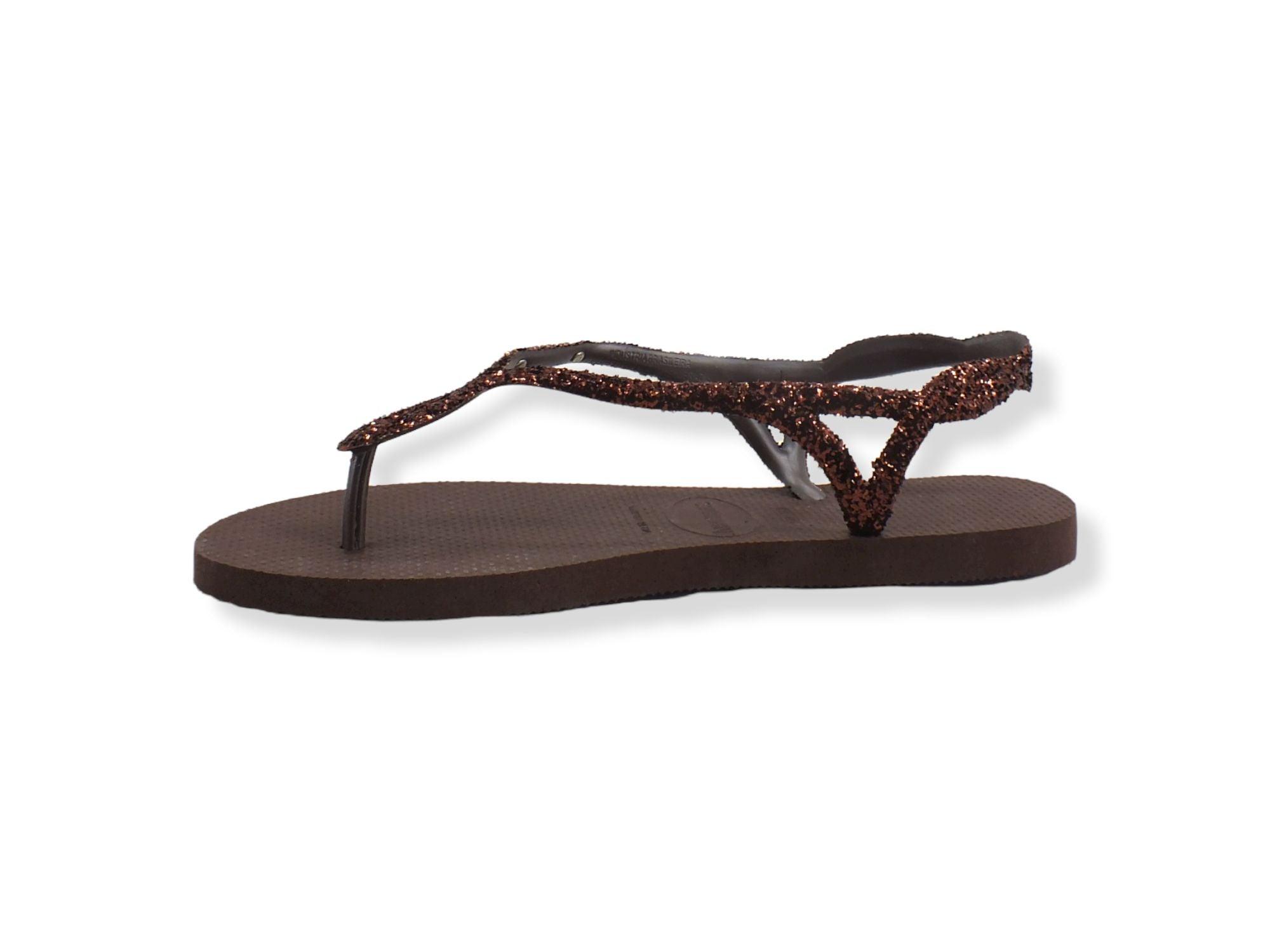 HAVAIANAS H Luna Prem II Infradito Donna Dark Brown 4147009 - Sandrini Calzature e Abbigliamento