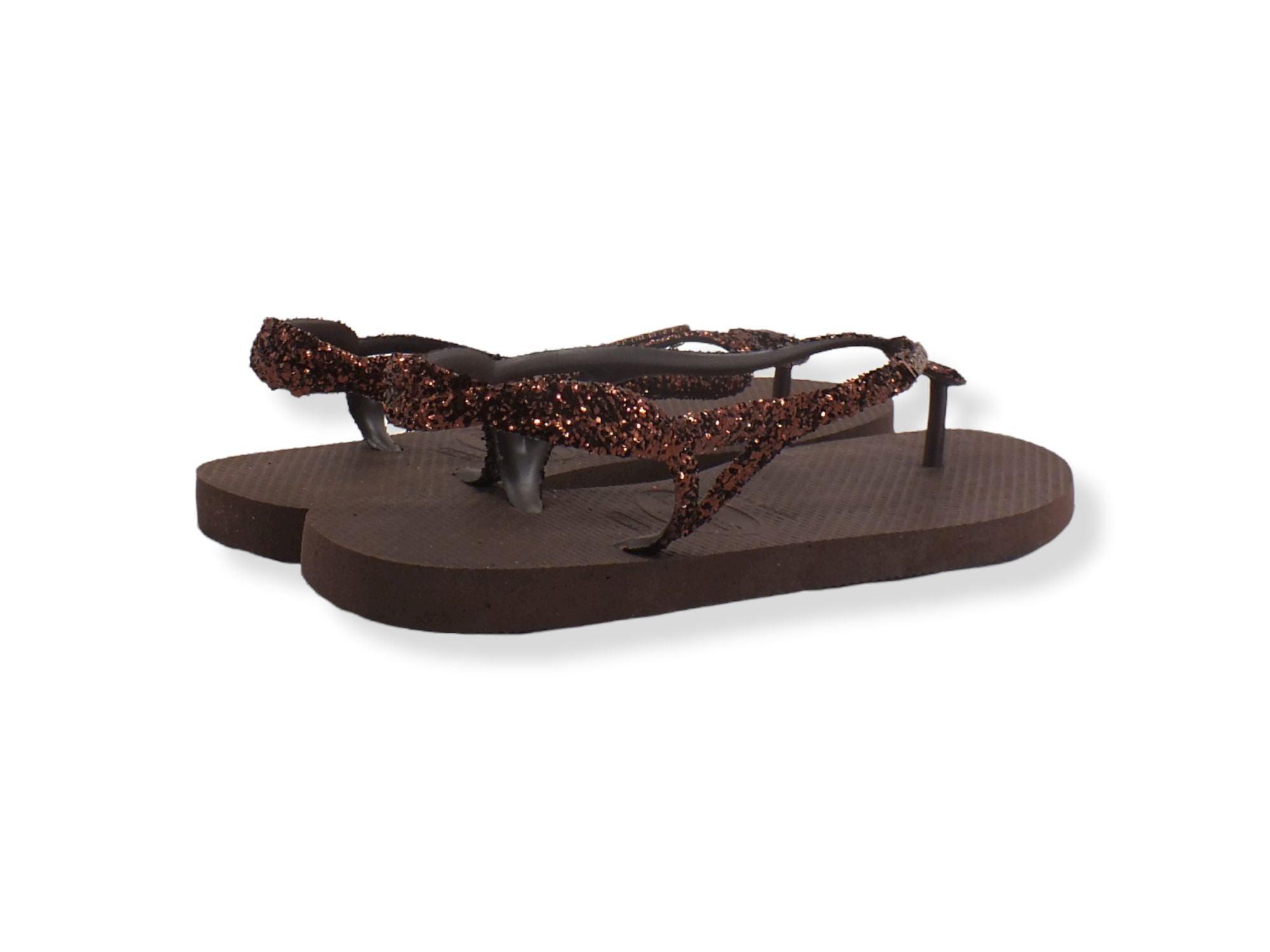 HAVAIANAS H Luna Prem II Infradito Donna Dark Brown 4147009 - Sandrini Calzature e Abbigliamento