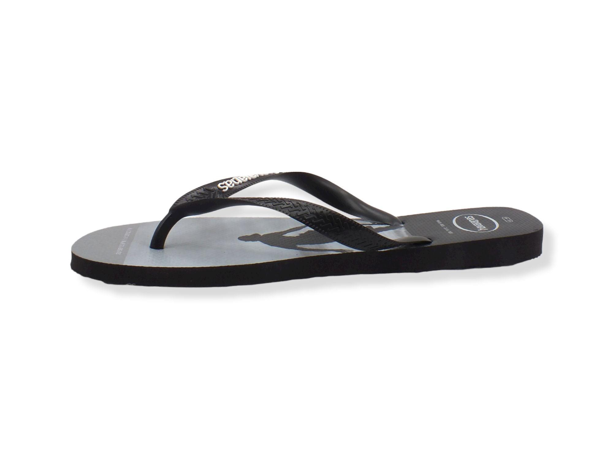 HAVAIANAS Hav Hype Infradito Uomo Black White 4127920 - Sandrini Calzature e Abbigliamento