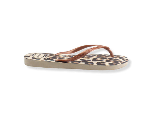 HAVAIANAS Slim Animal Infradito Donna Beige Rose Gold 4103352 - Sandrini Calzature e Abbigliamento