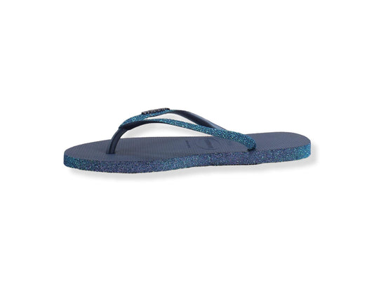 HAVAIANAS Slim Sparkle II Infradito Donna Glitter Ingido Blue 4146937 - Sandrini Calzature e Abbigliamento