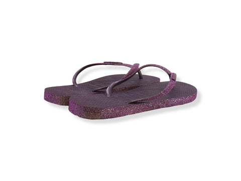 HAVAIANAS Slim Sparkle II Infradito Donna Glitter Viola Aubergine 4146937 - Sandrini Calzature e Abbigliamento