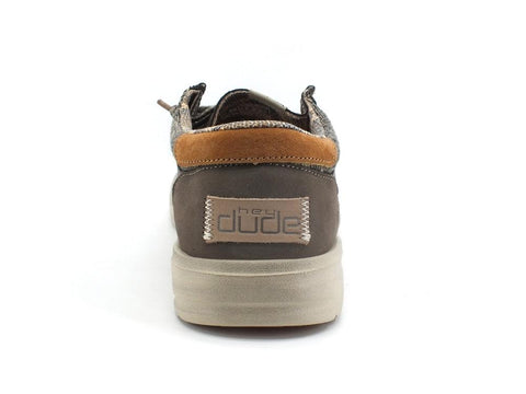 HAY DUDE Paul Scarpa Stringata Vela Suede Chocolate 112291900 - Sandrini Calzature e Abbigliamento