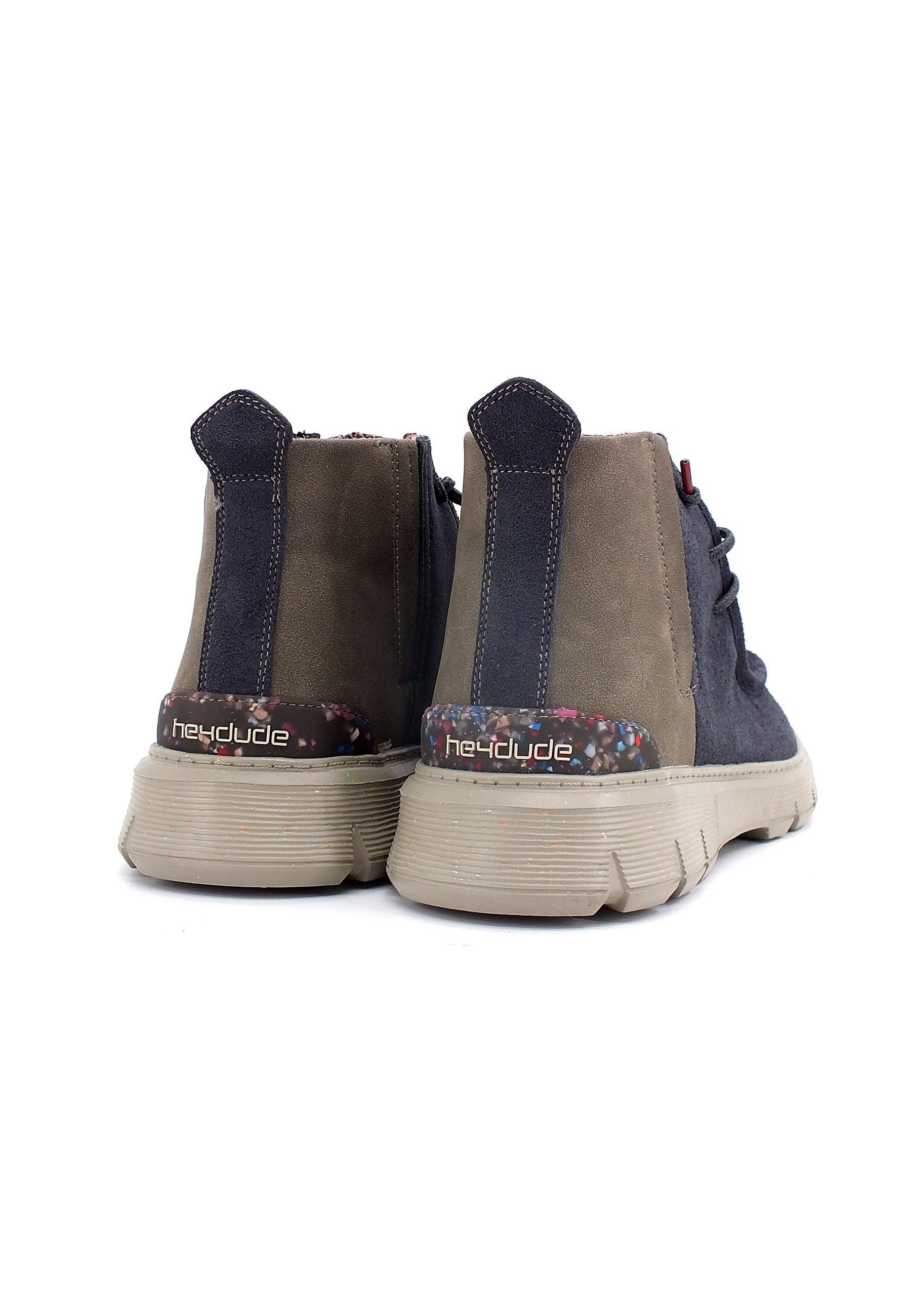 HEY DUDE Boris Eco Stivaletto Uomo Ocean Blu 112652680 - Sandrini Calzature e Abbigliamento