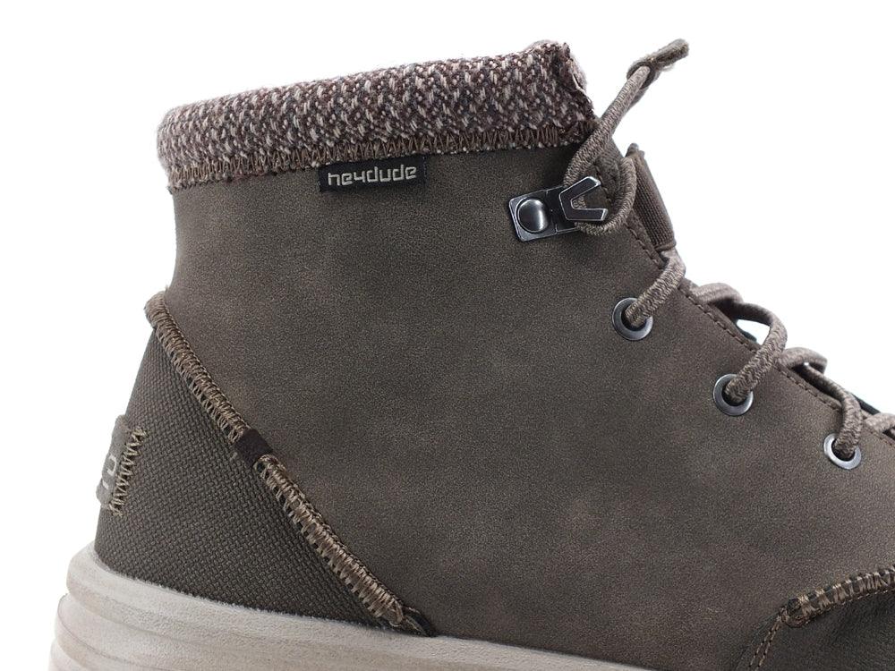 HEY DUDE Bradley Stivaletto Polacco Lacci Chocolate 113301900 - Sandrini Calzature e Abbigliamento