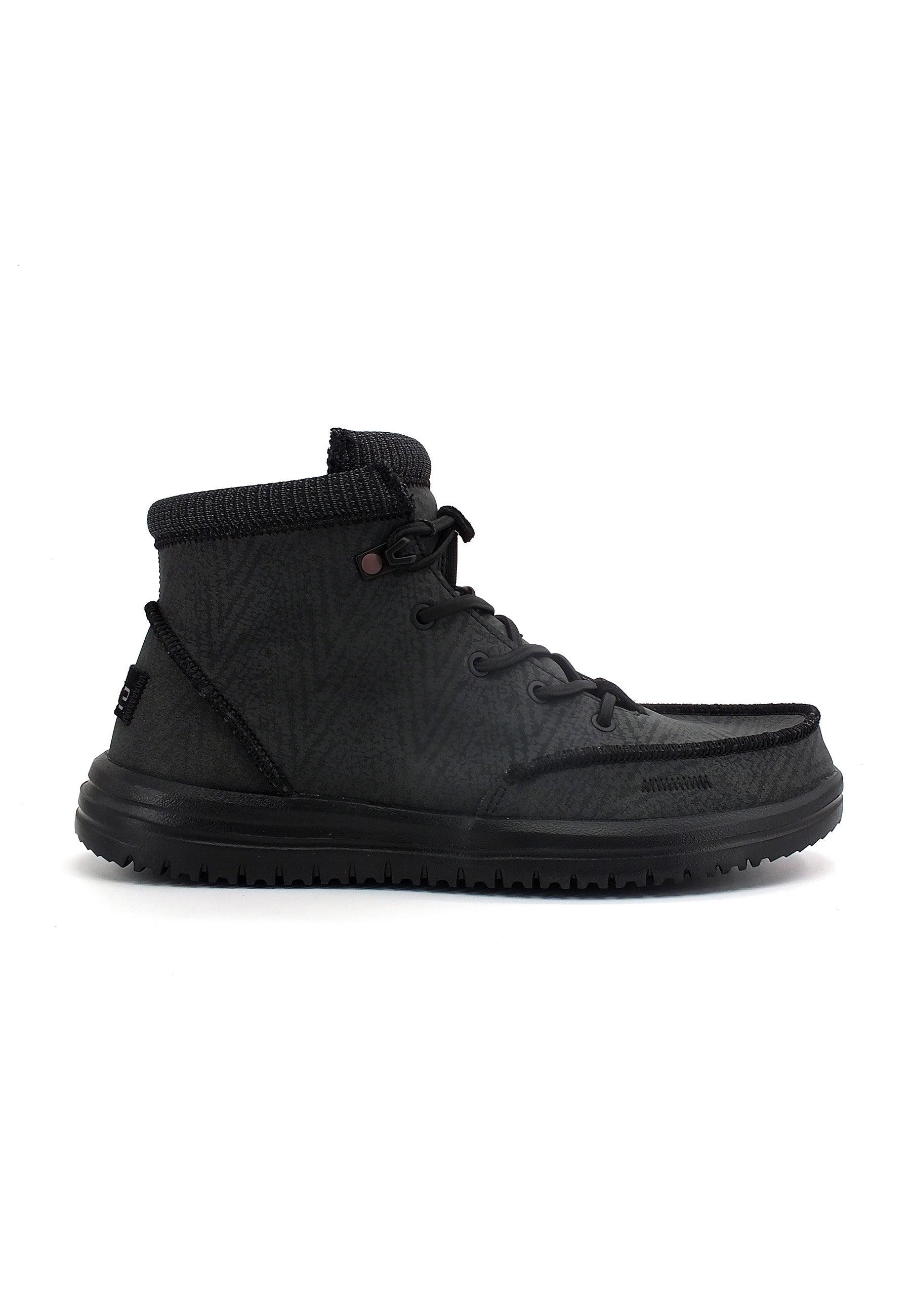 HEY DUDE Bradley Stivaletto Uomo Black Graphite 113304785 - Sandrini Calzature e Abbigliamento