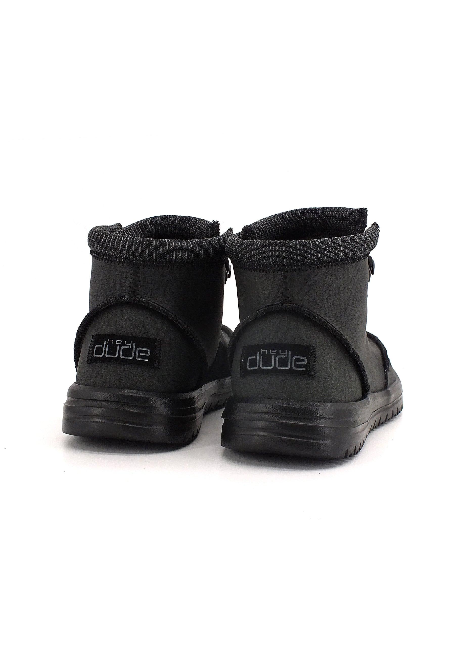 HEY DUDE Bradley Stivaletto Uomo Black Graphite 113304785 - Sandrini Calzature e Abbigliamento