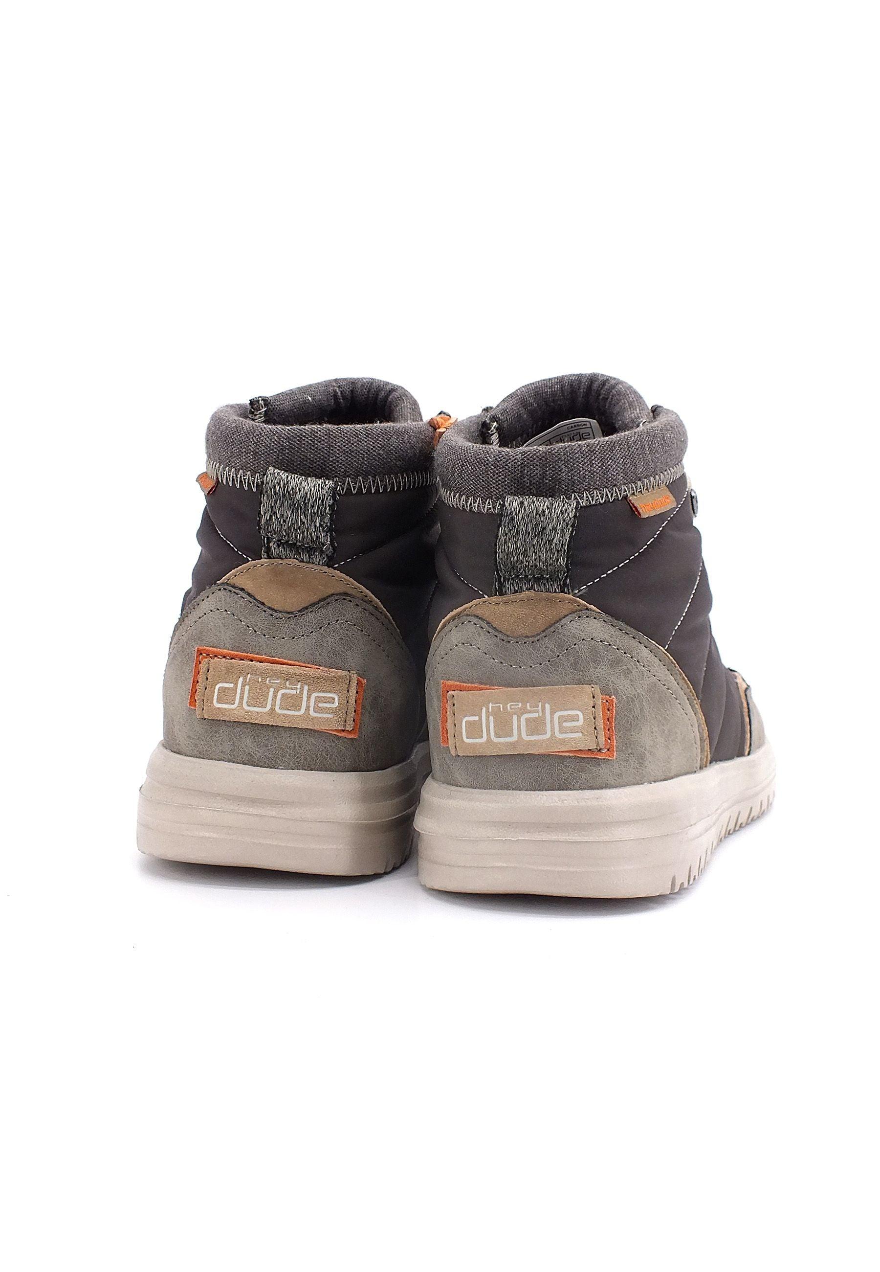 HEY DUDE Charlie Stivaletto Nero Carbon 113334301 - Sandrini Calzature e Abbigliamento