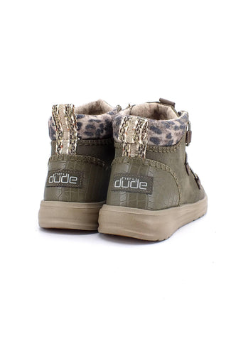 HEY DUDE Eloise Stivaletto Donna Dust Olive 121898511 - Sandrini Calzature e Abbigliamento