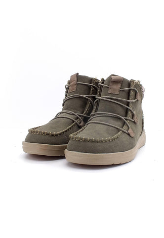 HEY DUDE Eloise Stivaletto Donna Dust Olive 121898511 - Sandrini Calzature e Abbigliamento