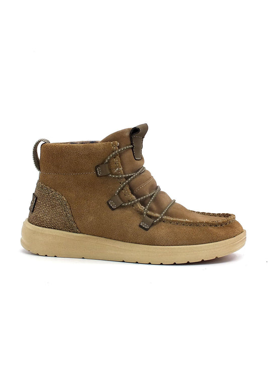 HEY DUDE Eloise Suede Stivaletto Donna Chestnut 122011602 - Sandrini Calzature e Abbigliamento