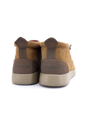 HEY DUDE Jo Suede Sneaker Clark Uomo Cognac 112371629 - Sandrini Calzature e Abbigliamento