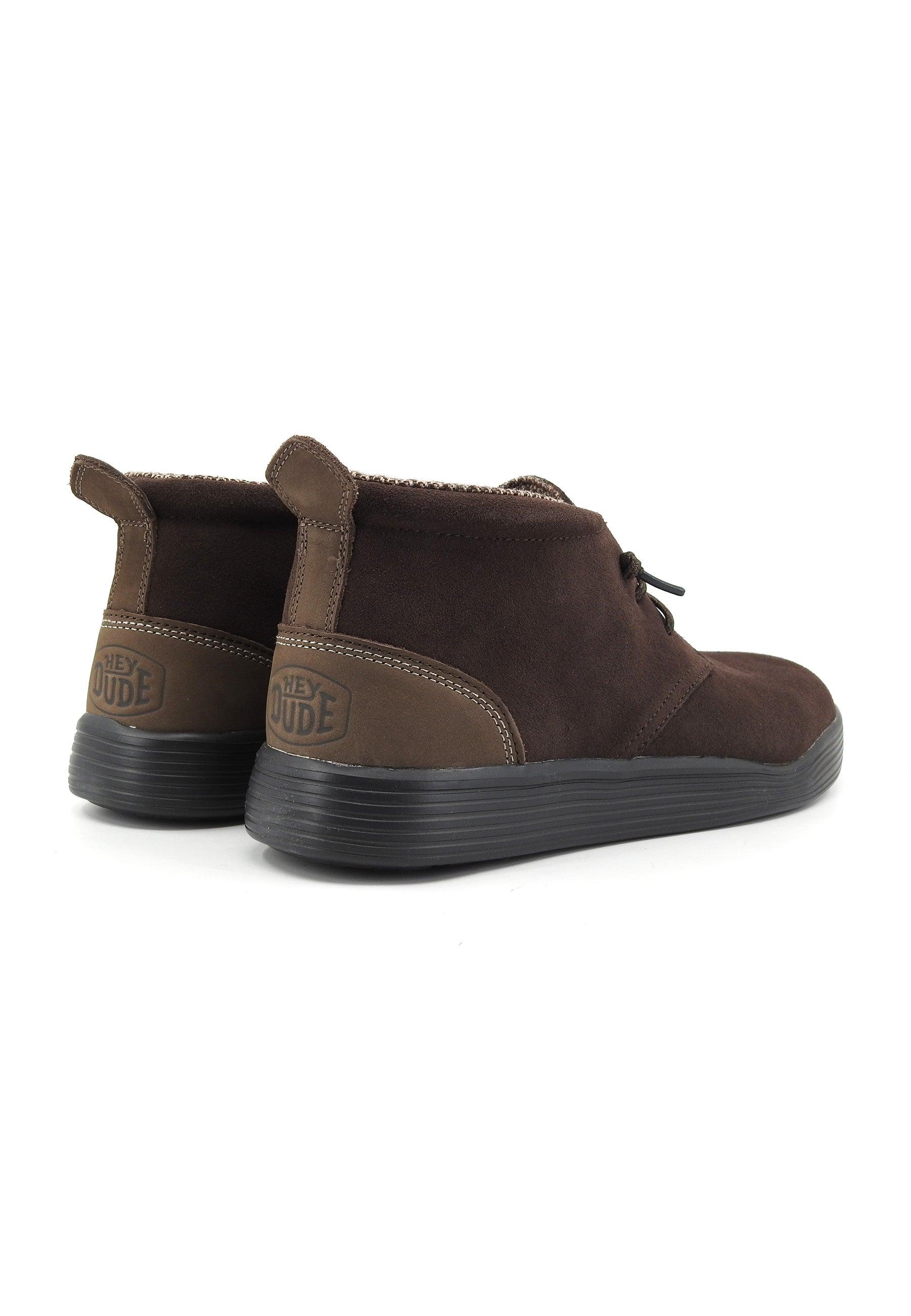 HEY DUDE Jo Suede Stivaletto Uomo Java Marrone 40605-213 - Sandrini Calzature e Abbigliamento