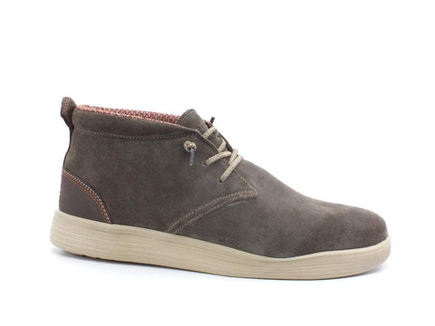 HEY DUDE Jo Suede Stringata Camoscio Fossil 112374962 - Sandrini Calzature e Abbigliamento