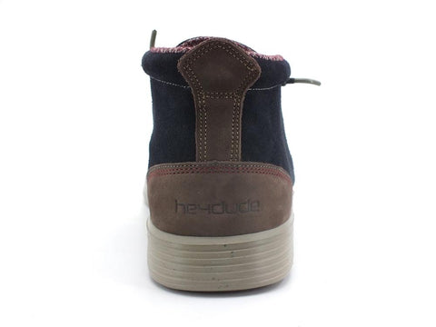 HEY DUDE Jo Suede Stringata Camoscio Ocean Blue 112372680 - Sandrini Calzature e Abbigliamento