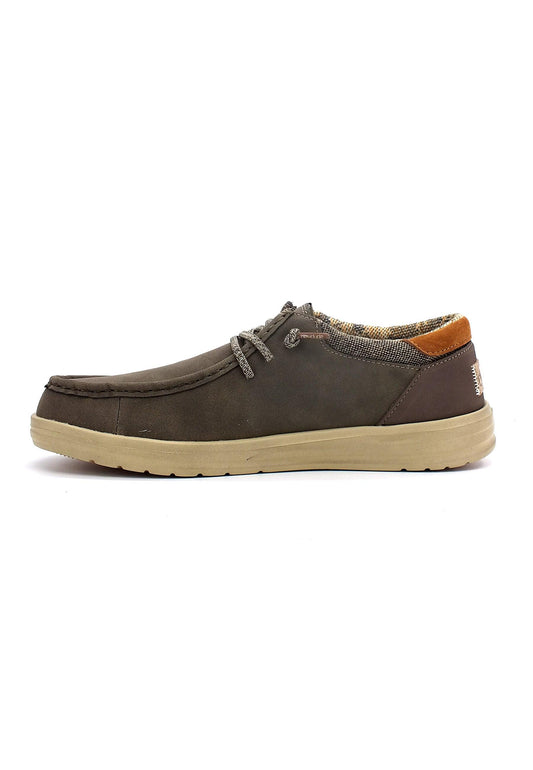HEY DUDE Paul Sneaker Vela Uomo Chocolate 112291900 - Sandrini Calzature e Abbigliamento