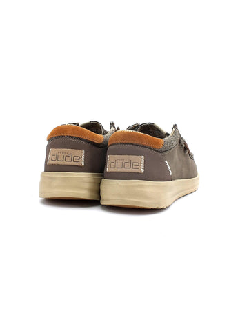 HEY DUDE Paul Sneaker Vela Uomo Chocolate 112291900 - Sandrini Calzature e Abbigliamento