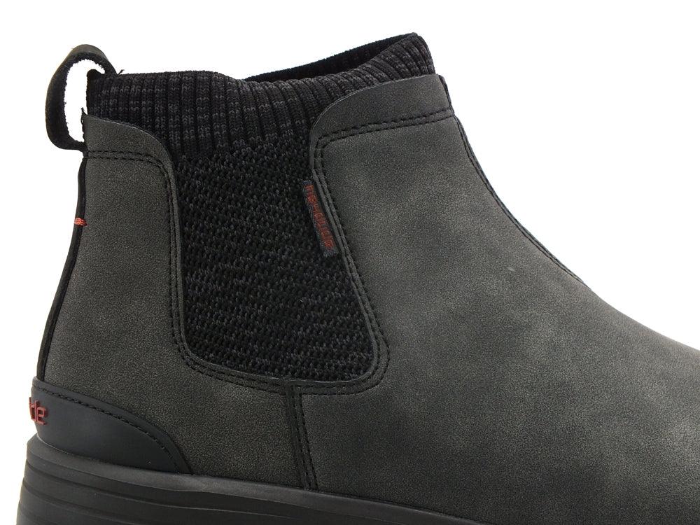HEY DUDE Scoot Grip Stivaletto Polacco Elastici Grey Black 113314938 - Sandrini Calzature e Abbigliamento