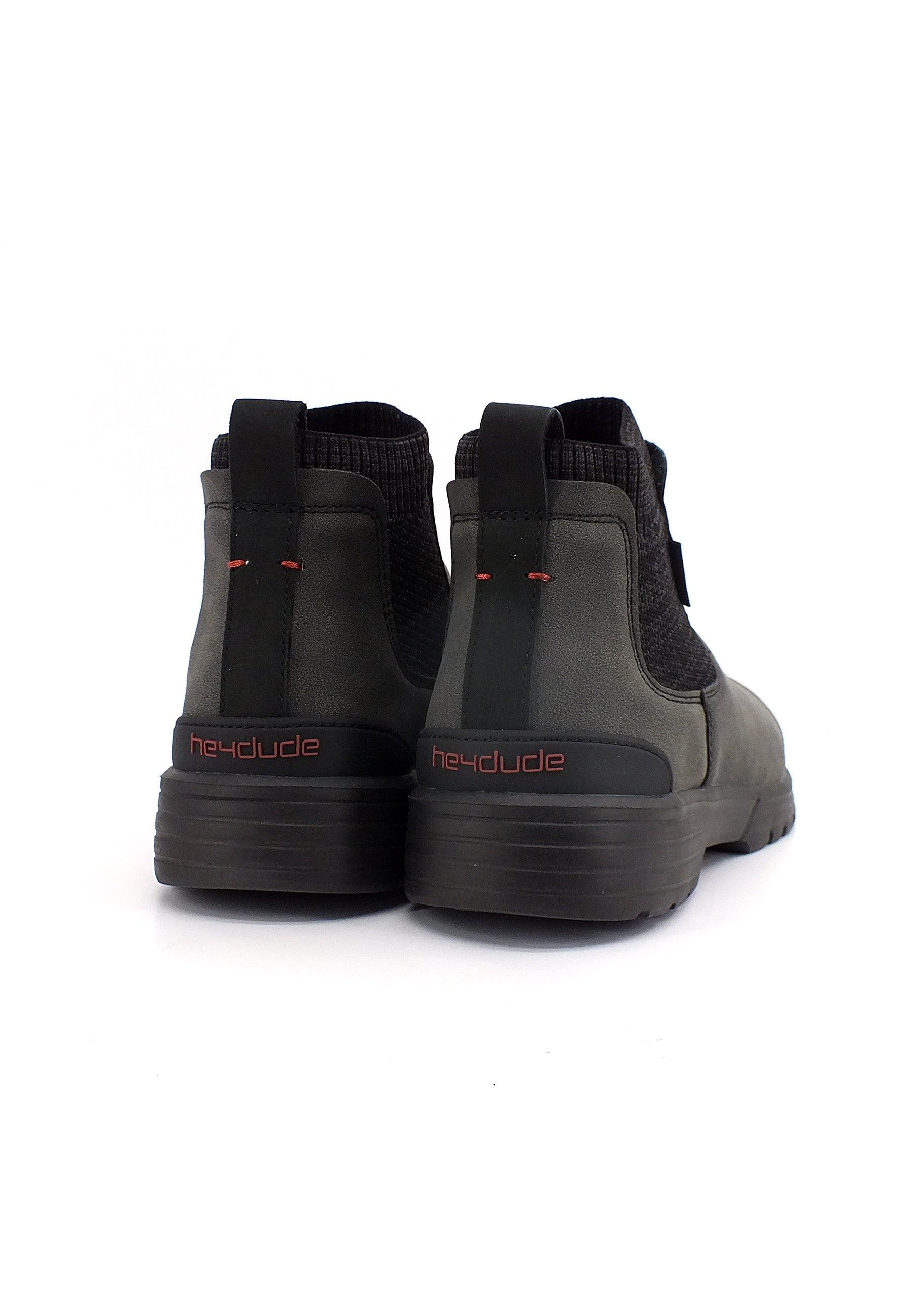 HEY DUDE Scoot Grip Stivaletto Polacco Uomo Black 113314938 - Sandrini Calzature e Abbigliamento