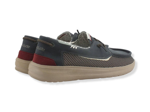 HEY DUDE Sneaker Uomo Welsh Scarpa Vela Grip Deep Blue 112222723 - Sandrini Calzature e Abbigliamento