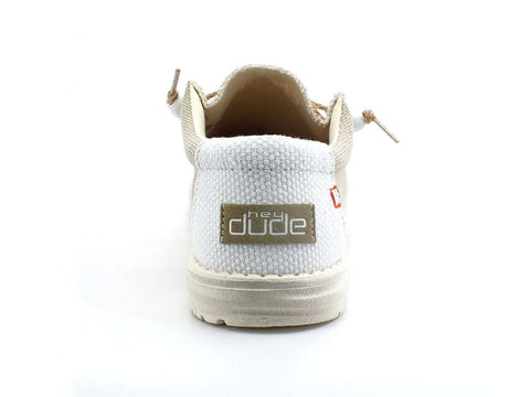 HEY DUDE Wally Braided Scarpa Vela Corda Beige Off White 110620128 - Sandrini Calzature e Abbigliamento