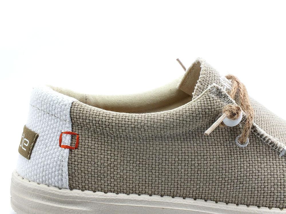 HEY DUDE Wally Braided Scarpa Vela Corda Beige Off White 110620128 - Sandrini Calzature e Abbigliamento