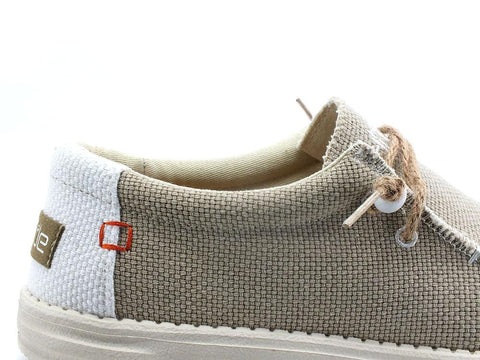 HEY DUDE Wally Braided Scarpa Vela Corda Beige Off White 110620128 - Sandrini Calzature e Abbigliamento