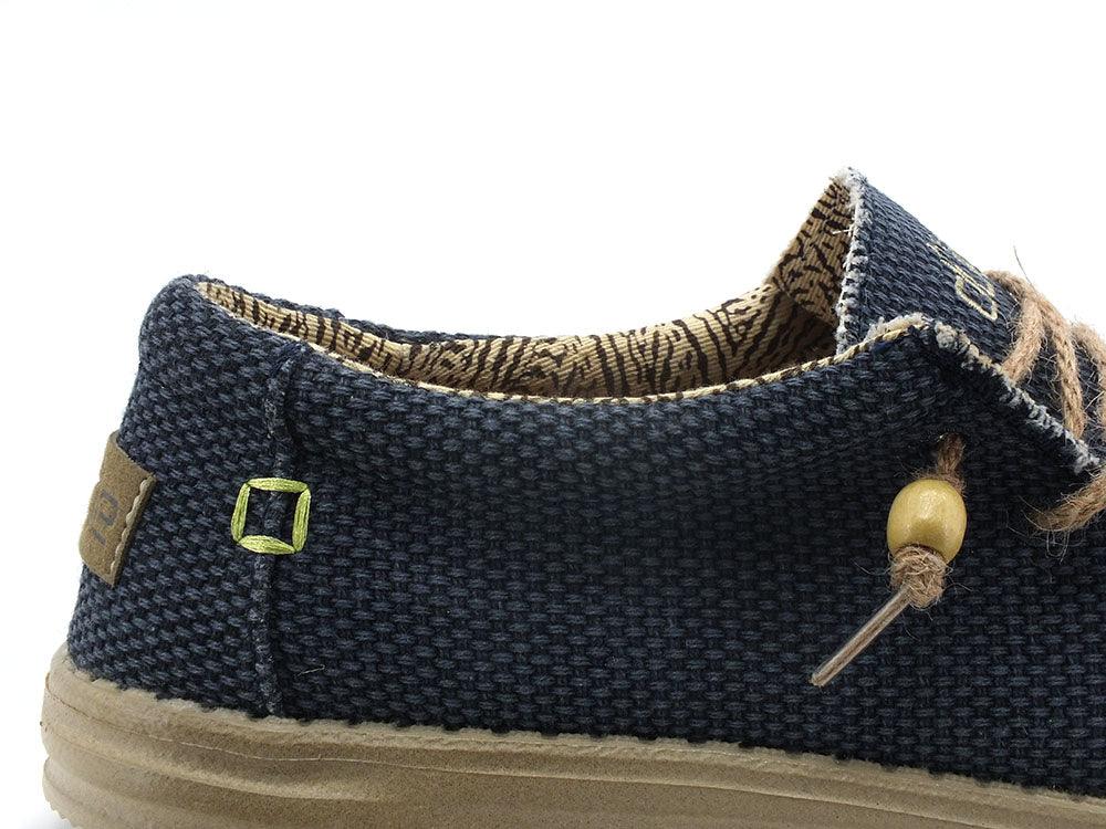 HEY DUDE Wally Braided Scarpa Vela Corda Blue Night 110622673 - Sandrini Calzature e Abbigliamento