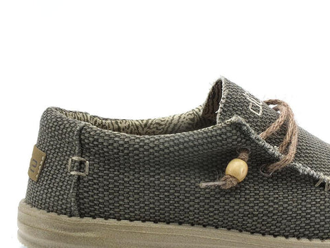 HEY DUDE Wally Braided Scarpa Vela Corda Green Army 110628005 - Sandrini Calzature e Abbigliamento