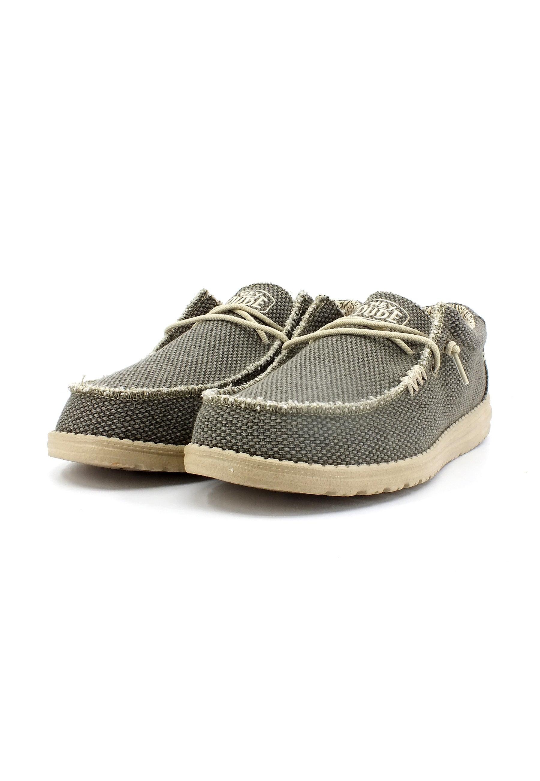 HEY DUDE Wally Braided Sneaker Vela Army 40003-3VE - Sandrini Calzature e Abbigliamento