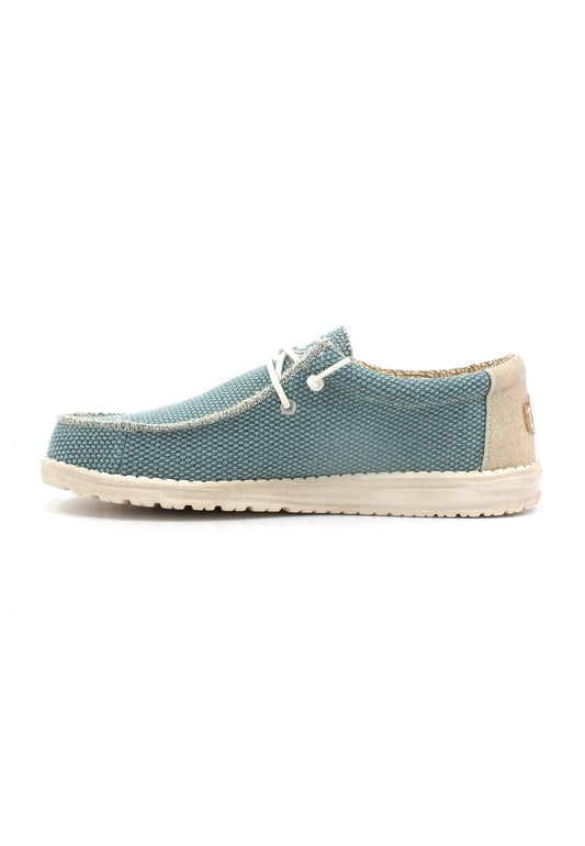 HEY DUDE Wally Braided Sneaker Vela Uomo Aqua 40003-449 - Sandrini Calzature e Abbigliamento