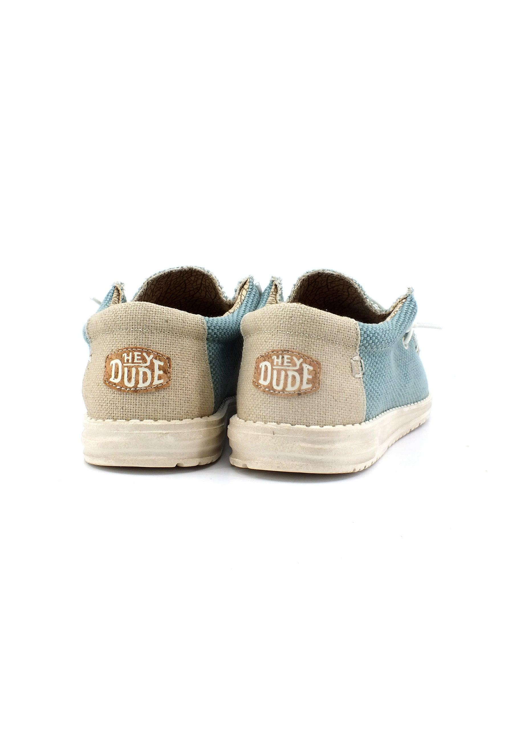 HEY DUDE Wally Braided Sneaker Vela Uomo Aqua 40003-449 - Sandrini Calzature e Abbigliamento