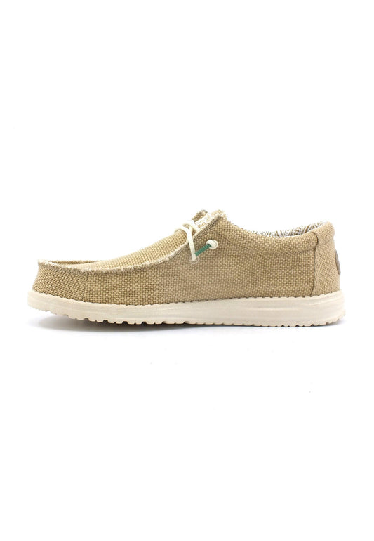 HEY DUDE Wally Braided Sneaker Vela Uomo Sand 40003-202 - Sandrini Calzature e Abbigliamento