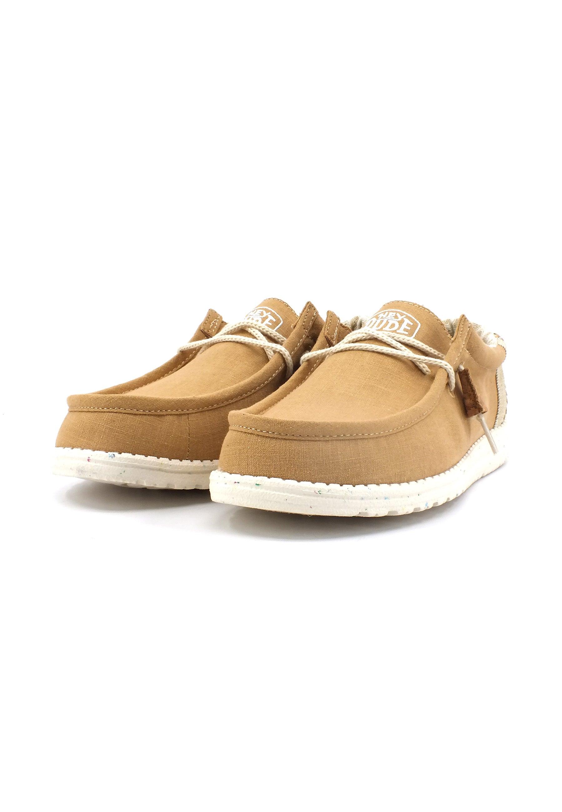 HEY DUDE Wally Break Stitch Sneaker Vela Uomo Ocra 40015-76F - Sandrini Calzature e Abbigliamento