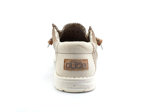 HEY DUDE Wally Linen Scarpa Vela Corda Natural Clay Marrone 110793298 - Sandrini Calzature e Abbigliamento
