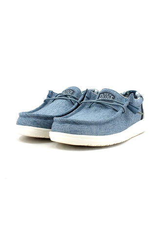 HEY DUDE Wally Sneaker Vela Uomo Overcast 40013-4MU - Sandrini Calzature e Abbigliamento