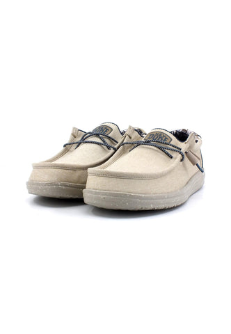 HEY DUDE Wally Sneaker Vela Uomo Sand Dollar 40013-2AT - Sandrini Calzature e Abbigliamento