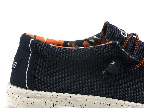 HEY DUDE Wally Sox Scarpa Vela Canvas Blue Multi 110352611 - Sandrini Calzature e Abbigliamento
