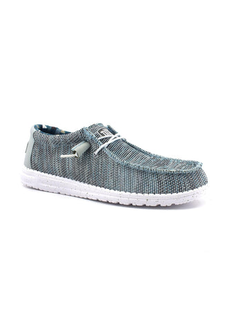 HEY DUDE Wally Sox Sneaker Vela Uomo Ice Grey 40019-1HN - Sandrini Calzature e Abbigliamento