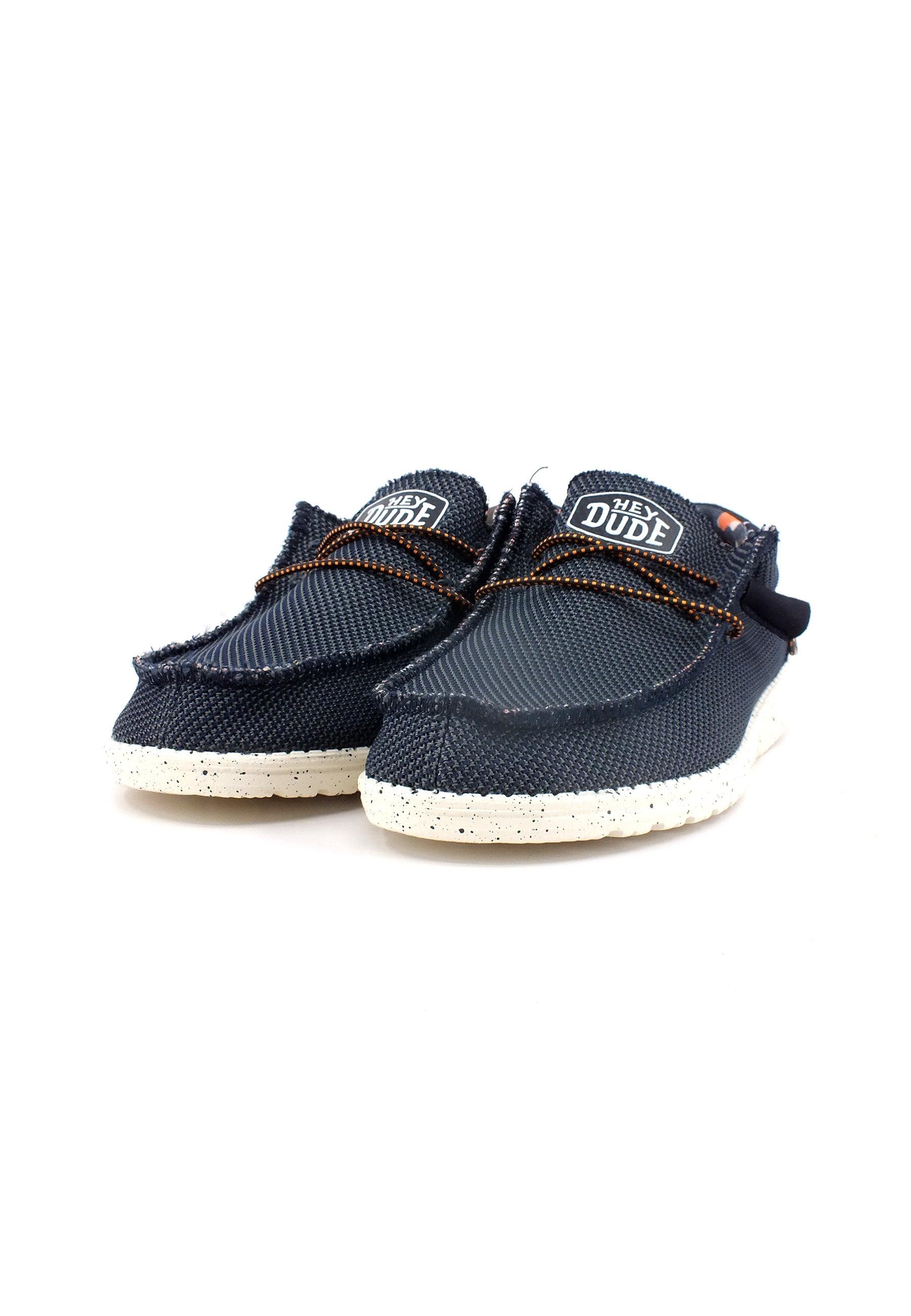 HEY DUDE Wally Sox Stitch Sneaker Vela Uomo Blue 40161-4NY - Sandrini Calzature e Abbigliamento